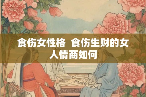 食伤女性格  食伤生财的女人情商如何