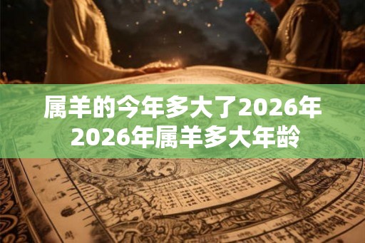 属羊的今年多大了2026年 2026年属羊多大年龄