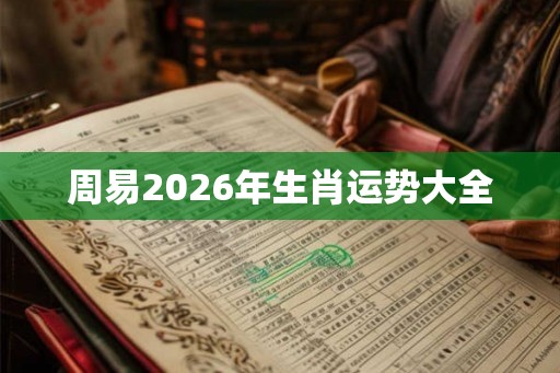 周易2026年生肖运势大全