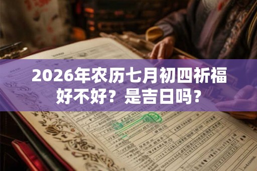 2026年农历七月初四祈福好不好?是吉日吗? 2026年农历七月初四祈福好不好?是吉日吗?