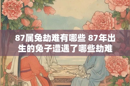 87属兔劫难有哪些 87年出生的兔子遭遇了哪些劫难