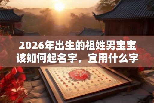 2026年出生的祖姓男宝宝该如何起名字，宜用什么字。