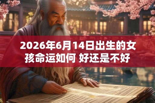 2026年6月14日出生的女孩命运如何 好还是不好
