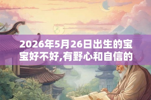 2026年5月26日出生的宝宝好不好,有野心和自信的人 2026年5月26日出生的宝宝好不好,有野心和自信的人