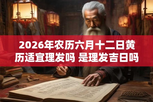 2026年农历六月十二日黄历适宜理发吗 是理发吉日吗 2026年农历六月十二日黄历适宜理发吗 是理发吉日吗
