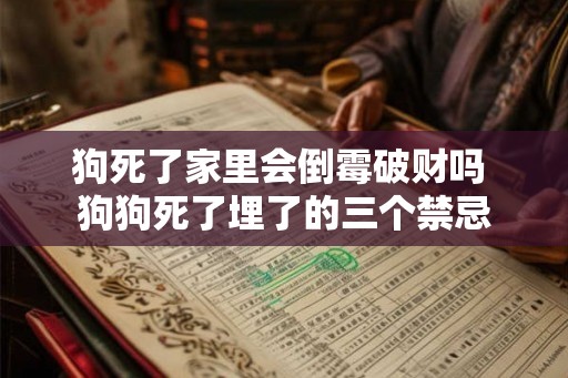 狗死了家里会倒霉破财吗 狗狗死了埋了的三个禁忌