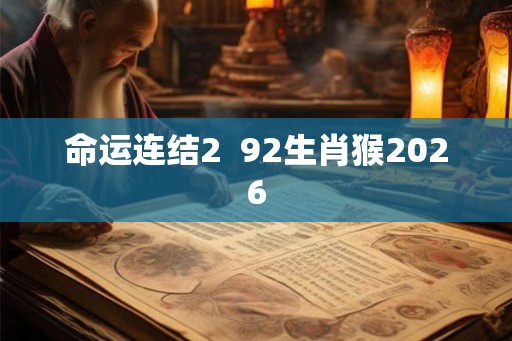 命运连结2  92生肖猴2026