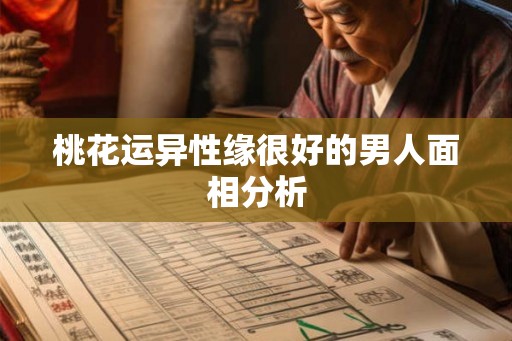 桃花运异性缘很好的男人面相分析