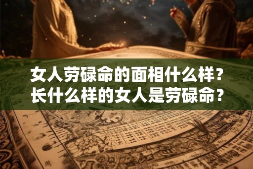 女人劳碌命的面相什么样？长什么样的女人是劳碌命？