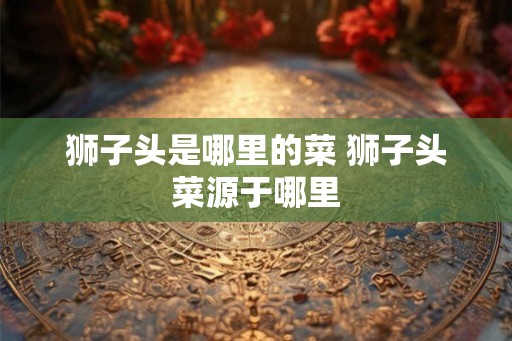 狮子头是哪里的菜 狮子头菜源于哪里