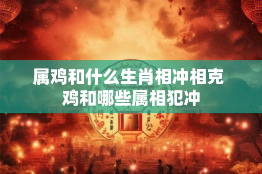 属鸡和什么生肖相冲相克 鸡和哪些属相犯冲