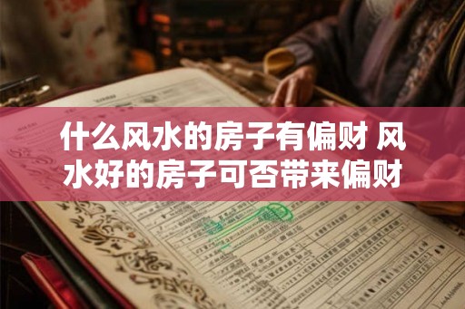 什么风水的房子有偏财 风水好的房子可否带来偏财