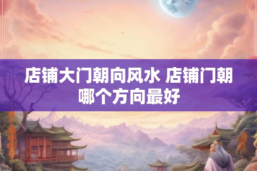 店铺大门朝向风水 店铺门朝哪个方向最好