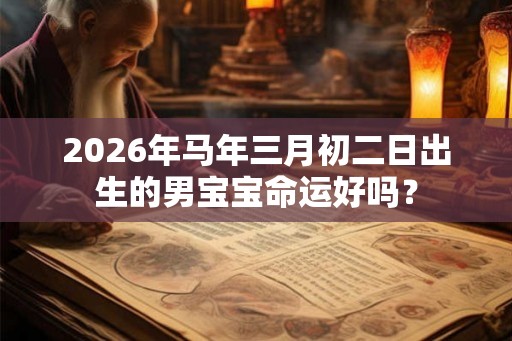 2026年马年三月初二日出生的男宝宝命运好吗？