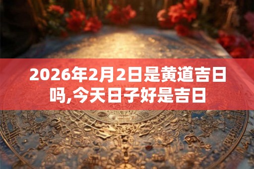 2026年2月2日是黄道吉日吗,今天日子好是吉日