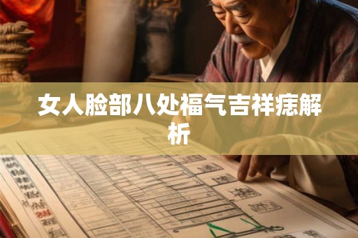 女人脸部八处福气吉祥痣解析