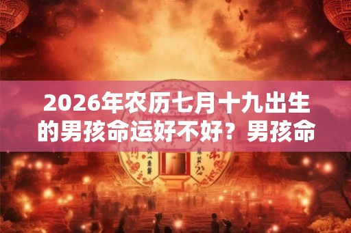 2026年农历七月十九出生的男孩命运好不好？男孩命运解析