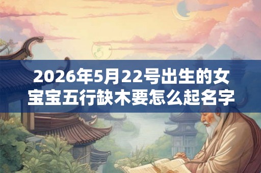 2026年5月22号出生的女宝宝五行缺木要怎么起名字