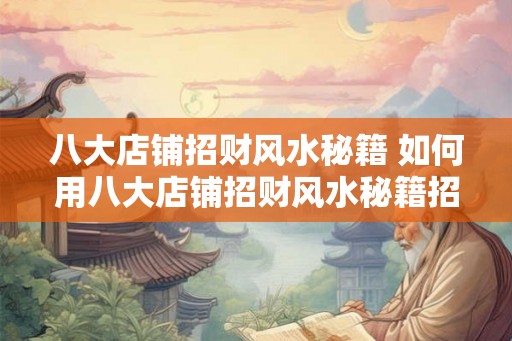 八大店铺招财风水秘籍 如何用八大店铺招财风水秘籍招财