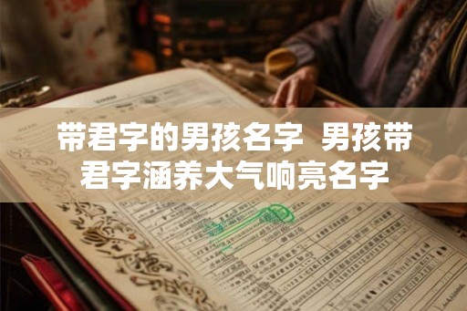 带君字的男孩名字  男孩带君字涵养大气响亮名字