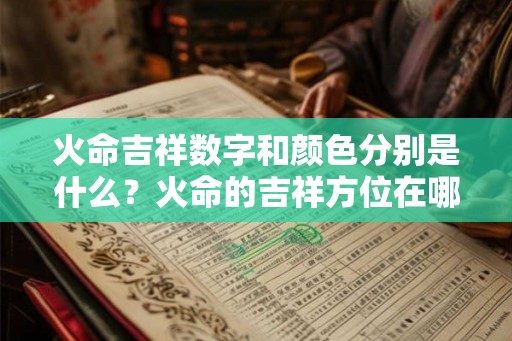 火命吉祥数字和颜色分别是什么？火命的吉祥方位在哪里？