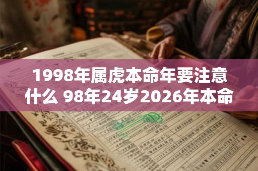 1998年属虎本命年要注意什么 98年24岁2026年本命年佩戴什么好