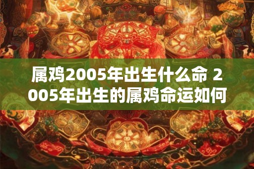 属鸡2005年出生什么命 2005年出生的属鸡命运如何