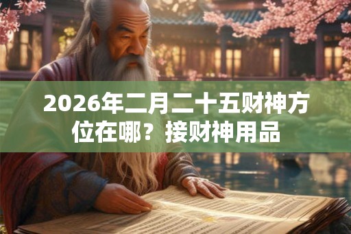 2026年二月二十五财神方位在哪？接财神用品