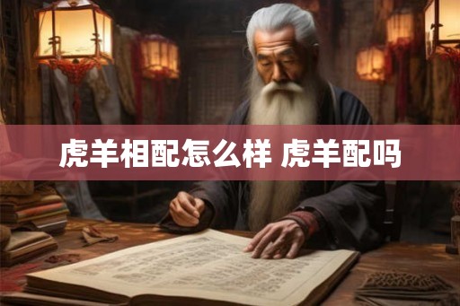 虎羊相配怎么样 虎羊配吗