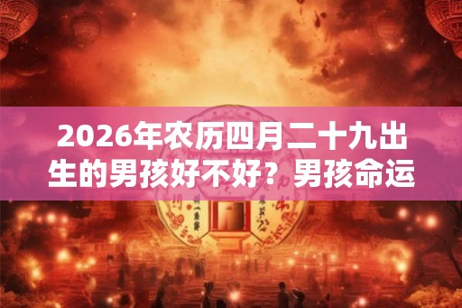 2026年农历四月二十九出生的男孩好不好?男孩命运解析 2026年农历四月二十九出生的男孩好不好?男孩命运解析