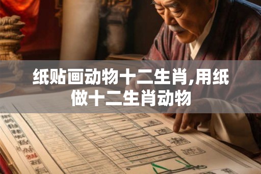 纸贴画动物十二生肖,用纸做十二生肖动物