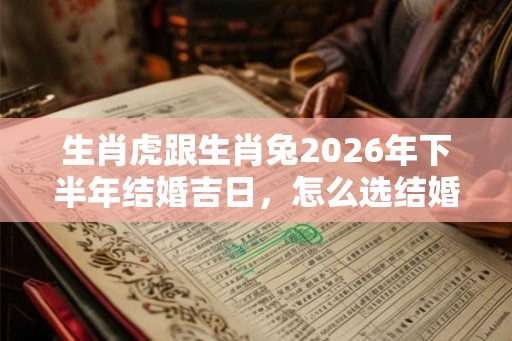 生肖虎跟生肖兔2026年下半年结婚吉日,怎么选结婚吉日? 生肖虎跟生肖兔2026年下半年结婚吉日,怎么选结婚吉日?