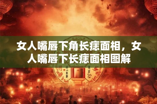 女人嘴唇下角长痣面相，女人嘴唇下长痣面相图解