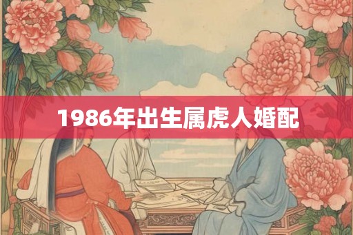 1986年出生属虎人婚配