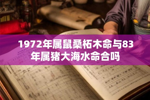 1972年属鼠桑柘木命与83年属猪大海水命合吗