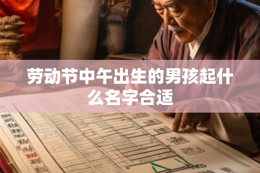 劳动节中午出生的男孩起什么名字合适