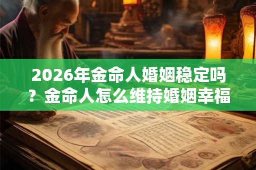 2026年金命人婚姻稳定吗？金命人怎么维持婚姻幸福？
