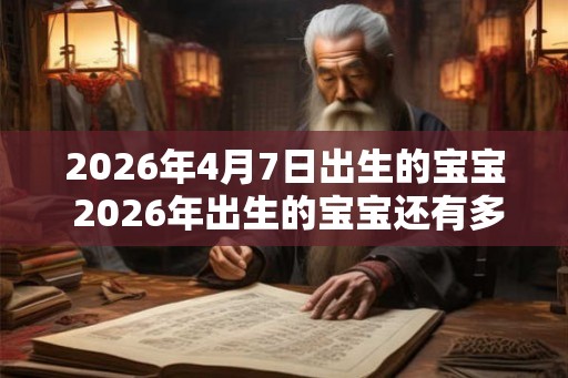 2026年4月7日出生的宝宝 2026年出生的宝宝还有多久到三岁