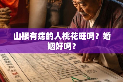 山根有痣的人桃花旺吗？婚姻好吗？