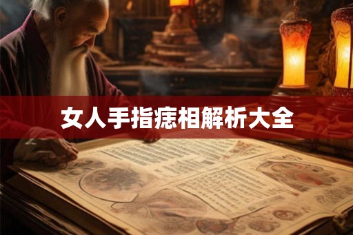 女人手指痣相解析大全