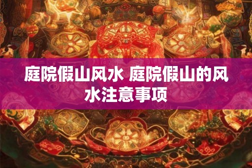 庭院假山风水 庭院假山的风水注意事项 庭院假山风水 庭院假山的风水注意事项