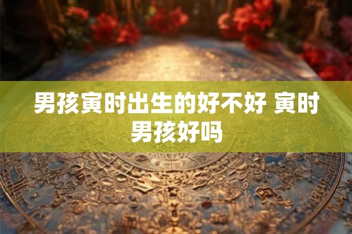 男孩寅时出生的好不好 寅时男孩好吗