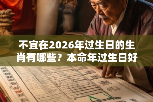 不宜在2026年过生日的生肖有哪些？本命年过生日好不好？