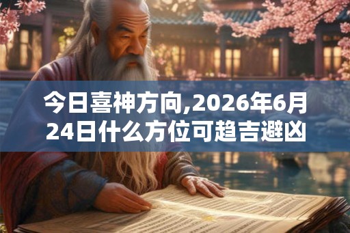 今日喜神方向,2026年6月24日什么方位可趋吉避凶