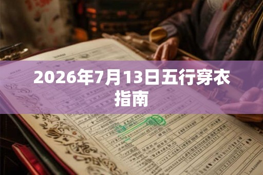 2026年7月13日五行穿衣指南