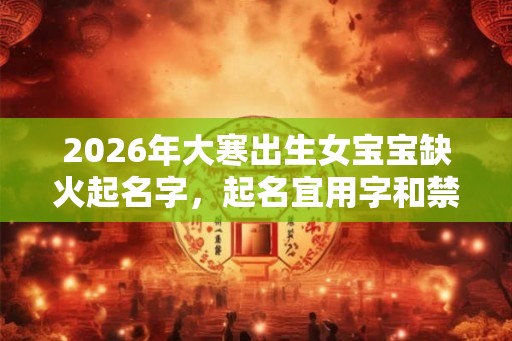 2026年大寒出生女宝宝缺火起名字,起名宜用字和禁忌是什么 2026年大寒出生女宝宝缺火起名字,起名宜用字和禁忌是什么