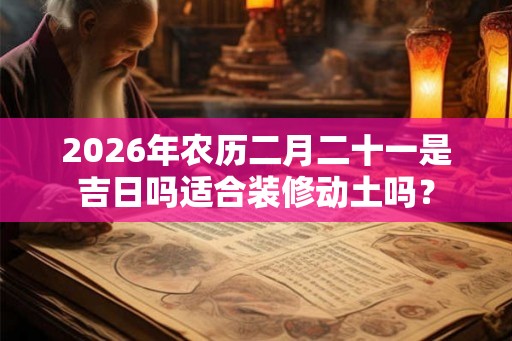 2026年农历二月二十一是吉日吗适合装修动土吗？