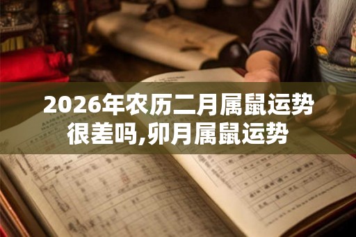 2026年农历二月属鼠运势很差吗,卯月属鼠运势