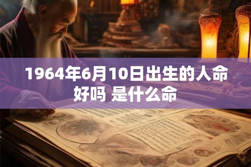 1964年6月10日出生的人命好吗 是什么命