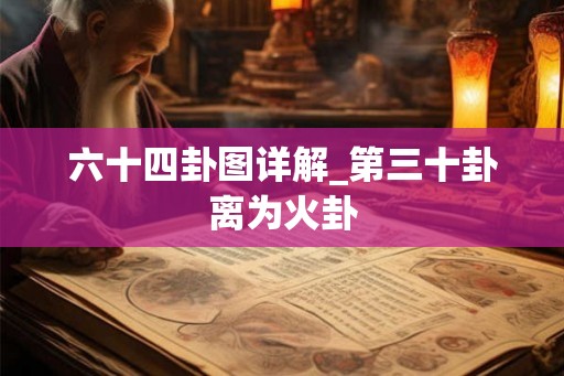 六十四卦图详解_第三十卦离为火卦